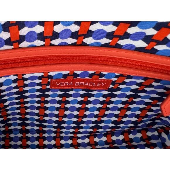 Vera Bradley VEGAN Leather Orange/Coral Satchel Exterior Pocket & FREE GIFT 🎁 - Picture 4 of 12
